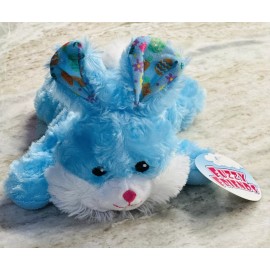 Greenbrier Fuzzy Friends EASTER BUNNY RABBIT 9" Blue Textured Plush Soft Toy NWT
