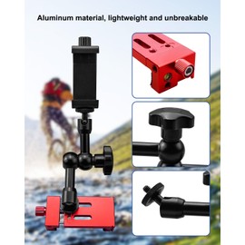 Adjustable Fence Mount Kit for Camera Phone, Magic Arm Mounting Kit Compatible with GoPro, Smartphones and Mevo Start, Recording Baseball, Softball and Tennis Games