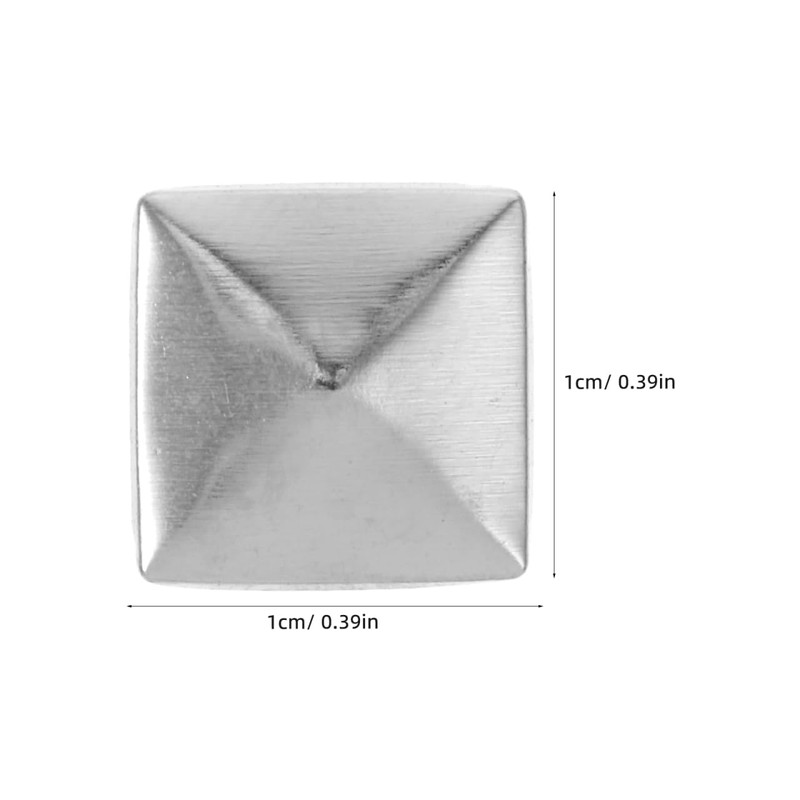 TEHAUX 100 Pcs Flat Back Pyramid Studs, Shoes Studs Glue