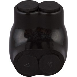 Morris Products Black Insulated 2 Conductor Splice Connector – 750-250 Wire Range, 3/8 Allen Hex – 3.33”L x 3.44”W x 3.52”H – Pre-Filled, Easy Entry, Rubber Vinyl Coating, 2 Set Screws, (97124)