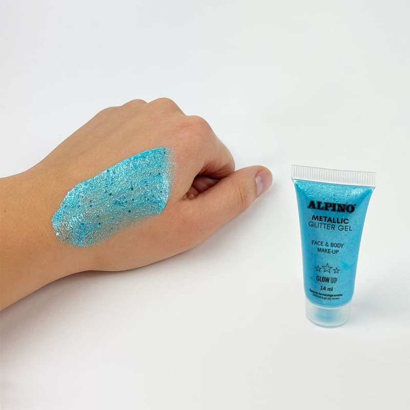 Metallic Glitter Gel Alpine Fiesta Blue Format Pack of 6