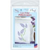 Jack Dempsey Lilacs Embroider Pillowcase, Standard, White