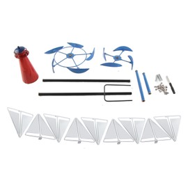 Summer Lighthouse Sailboat Windmills 360 Degree Rotation Weathervane Metal Windmill Wind Spinner for Parks Lawn Yard
