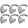 API Clamps (6 Pack) Silver Compatible with Toyota Tacoma -