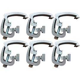 API Clamps (6 Pack) Silver Compatible with Toyota Tacoma - 2005 & Newer - Mounting Channel Track Truck Topper Cap, Camper Shell