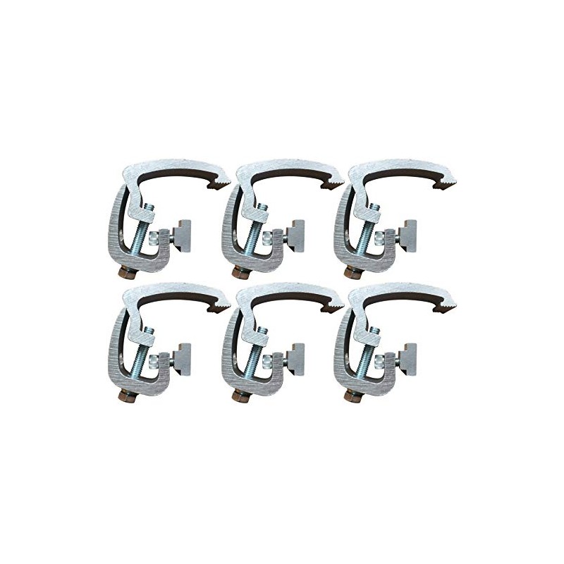 API Clamps (6 Pack) Silver Compatible with Toyota Tacoma -