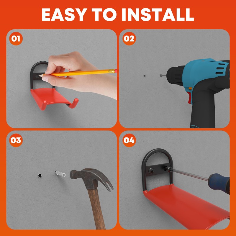 2 Pcs Cornhole Board Hanger Wall Mount, Heavy Duty Cornhole