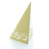 Fancy Serviettes, Gold-White Table Decoration, Wedding Decoration, Folded Serviettes, Pack