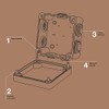 Powertool IP55 Electrical Junction Box Weatherproof for Projects, Instruments, Opening