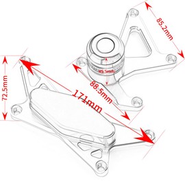 velospeed Compatible with Su.zuki GSX-8S 2023 2024 GSX 8S Motorcycle Frame Anti-collision Falling Protection Slider Crash gsx8s gsx8 s gsx 8s Accessories (black)