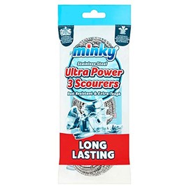 Minky Stainless Steel Ultra Power 3 Scourers