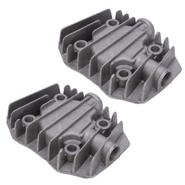 Air Compressor Cylinder Head Aluminum Cooling Parts Pneumatic for Replacement Works