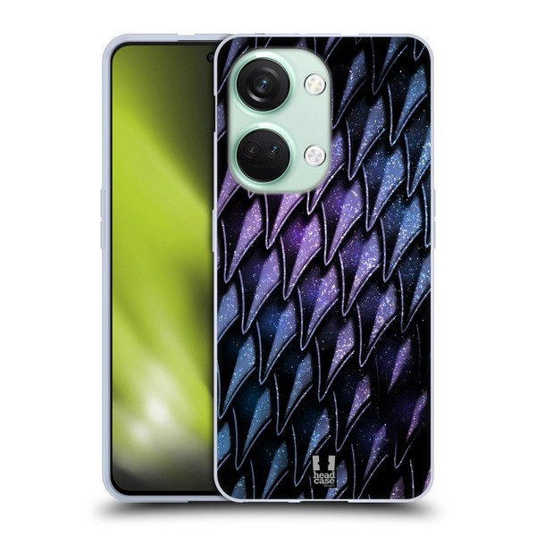 Head Case Designs Purple Metallic Dragon Scales Soft Gel Case