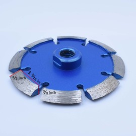 4 1/2 Inch 0.375" Width 5/8"-11 Arbor Crack Chaser Blade, Diamond Mortar Removal Blade for Concrete 4.5, Mortar Removing Tuckpointing Blade (4.5" x 0.375")