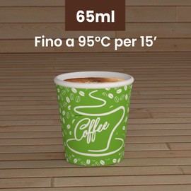 200 Paper Coffee Cups 65 ml CoffeeCUP Mix Environmentally Friendly Biodegradable Disposable Cups Small Takeaways Hot Drinks