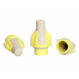 Ideal Electrical Twister Proflex Plus (30-1345) Tan/Yellow Wire Connector, Jar of 500 — Smooth Twist-On Wire Nuts for Wiring 3-Way Switches, GFCI Outlets, and More