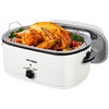 24 Quart Electric Roaster Oven with Visible & Self-Basting Lid,
