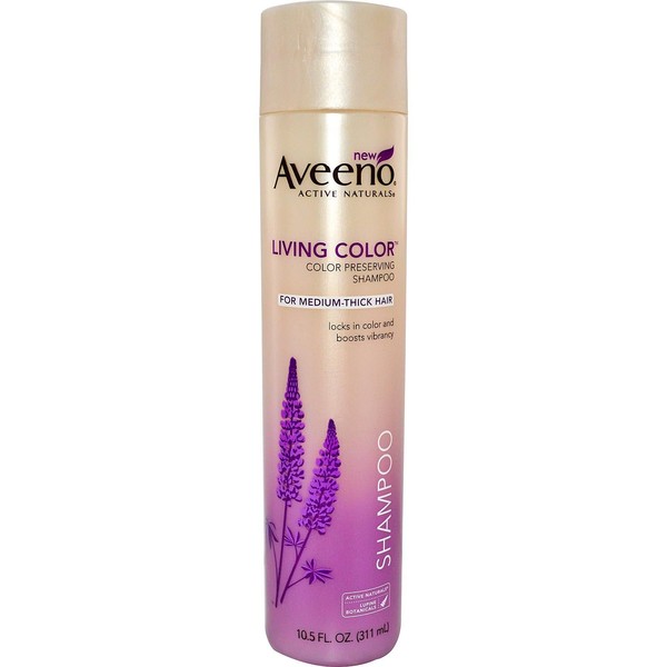 Aveeno Active Naturals Living Color Shampoo, Color Preserving, for Medium-Thick Hair