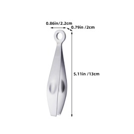 GANAZONO 2pcs Portable Chicken Tweezers Set Ergonomic Metal Kitchen Tweezers for Easy Hair Removal for Goose and Chicken Plume Convenient Cooking Tool for Home Use