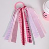 8.7in Ballet Ballerina Girls Ponytail Streamer for Dancers,Glitter Pink Ribbon