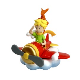 Le Petit Prince figurine Le Petit Prince er le renard en avion 7 cm