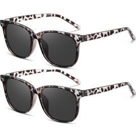 HAOLOTA Trendy Round Polarized Sunglasses for Women Men, Classic Retro Sun Glasses UV400 Protection