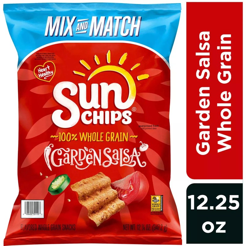 SunChips Garden Salsa Whole Grain Snacks, 12.25 oz.