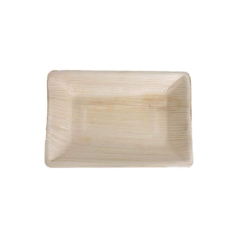 KOKA Palm Leaf Disposable Plates Rectangular Environmentally Friendly Disposable Tableware