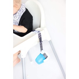 Sippy Cup Straps for Baby Bottle Toy Leash 2 Pack for Stroller High Chair Strap (Black)