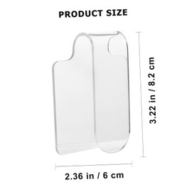 OATIPHO 2Pcs Handheld Acrylic Makeup for Custom Color Mixing Transparent Nail Art Mixing Plates Design for Makeup and Manicure Use