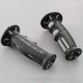 Daytona Progrip 98028 Motorcycle Grip, Handle Diameter φ0.9 in (22.2 mm), 4.7 in (120 mm), Vibration-Resistant Gel, End Penetration, 601 Type, Gray