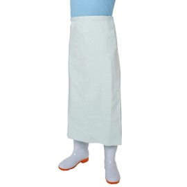 Otafuku Glove Front Bib Lower Waist [One Touch Polyvinyl Chloride (Polyester Thread Included) 35.4 x 35.4 inches (90 x 90 cm)] #6115 White