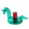 CORHAD 4pcs Inflatable Unicorn Drink Cup Holder Green Transparent Floating