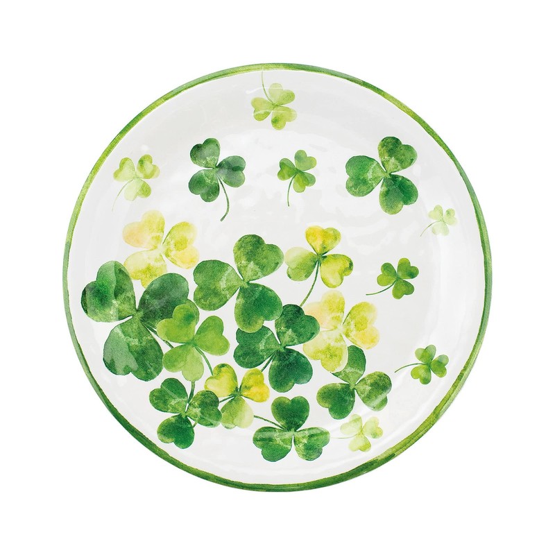 UPware 16-Piece Melamine Dinnerware Set, Includes Dinner Plates, Salad Plates,
