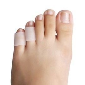 nuosen 5 Pairs Toe Protectors, Soft Gel Toe Sleeves For Corns Remover, Protecting From Blister Grinding Feet