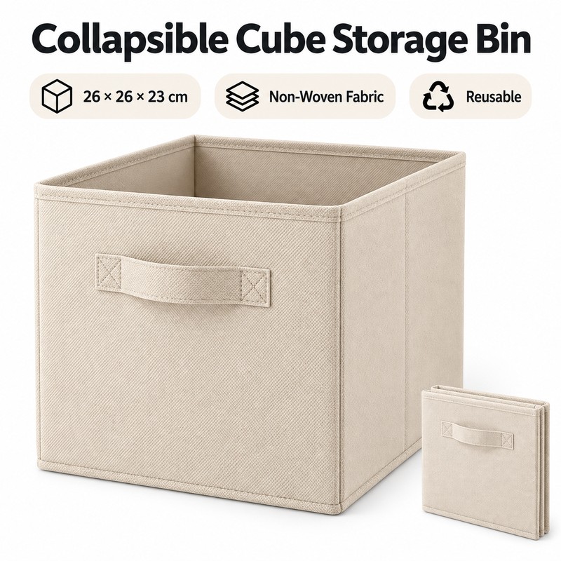 Collapsible Fabric Storage Bin for Home Organization – 10 x