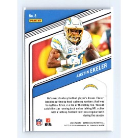 2023 Donruss Elite 8 Austin Ekeler Rainbow Foil Los Angeles Chargers Card