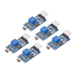 sourcing map Photosensitive Sensor Module Digital Light Intensity Detection 4pins DC 3.3-5V for UNO 5pcs