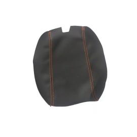 Kar Designers Black w/Orange Stitch Vinyl Front Center Console Lid Cover For 03-08 Mazda RX-8