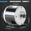 NATGAI 24V 350W Brushed Permanent Magnet Electric Motor Generator |
