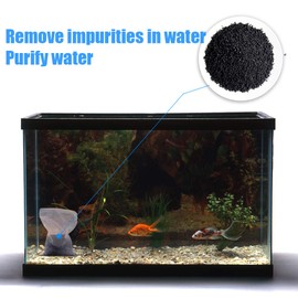 Baven Pack of 6 Aquarium Filter Bags, 145 Micron Media Mesh Filter Bags with Drawstring for Aquarium Balls, Activated Carbon, Pellet Charcoal, White