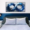 Ouzzlie Blue Picture Wall Decor for Living Room Office Abstract