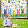 Chillin With My Peeps Easter Banner 72x48 Inch with 4