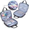 LoDrid Embroidery Project Bag, Square Embroidery Supplies Storage Tote Bag,