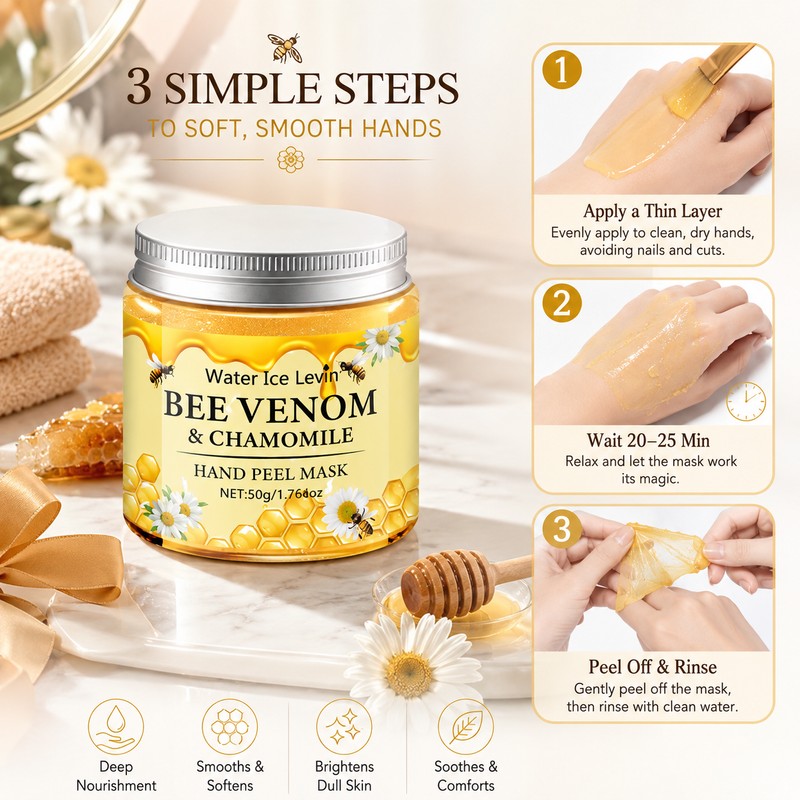 Honey Milk Hand Wax Mask for Women – Peel-Off Moisturizing
