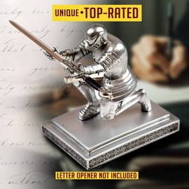 Letter Opener – Geralt of Rivia Steel Sword, Letter Opener Sword with Resin Sword Pen Holder Knight, Miniature Sword, Sword Gift for Gamers & Collectors, Exclusive Set
