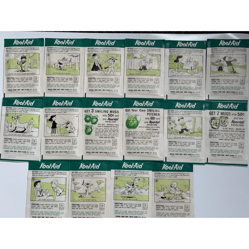 Kool-Aid Vintage 60s Kool-Aid Lemon Lime Flavor Packet NOS
