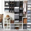 Household Essentials Closet Storage Hanging Shoe Organizer, Graphite