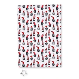 Cooksmart British Designed Christmas Tea Towel & Cutter Set | Christmas Towels & Cutter For The Festive Season | Christmas Tea Towel With Cutter For All Types Of Kitchens - Christmas Gonks