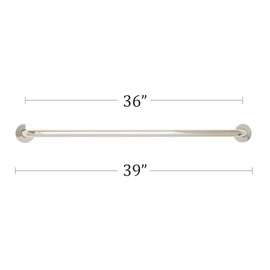 Seachrome Bathroom Grab Bar, 36 inch Stainless Steel, Handicap Grab Bar, ADA, 1 1/4 inch Diameter, Polished Finish - IGXS-360-QCR